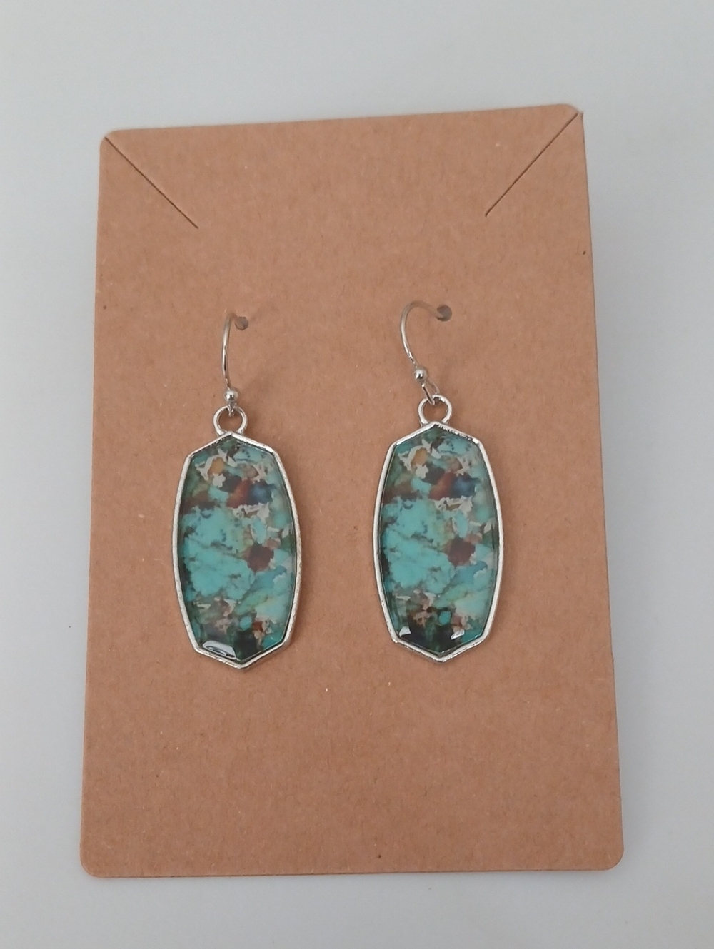 Fashion Jewelry Turquoise Mosaic Dangle Earrings